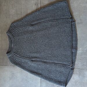 Gap Dark Gray Poncho w Side Zippers XS/S